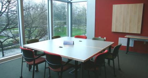 Group study room at UBC.